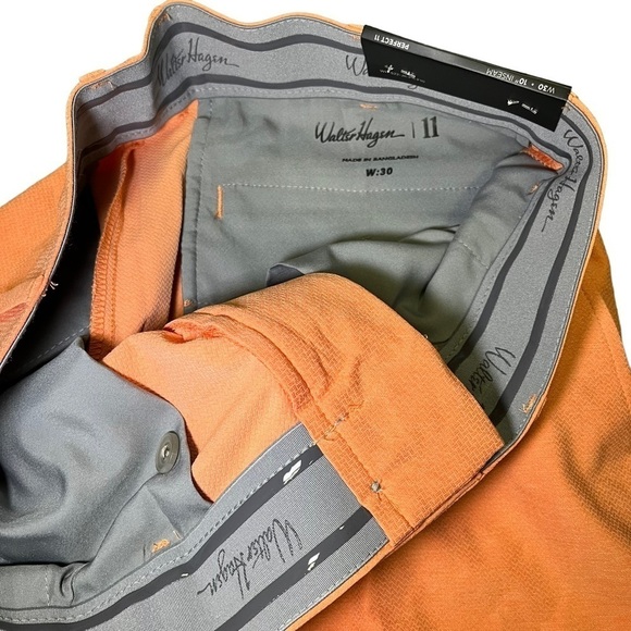 WALTER Hagan Perfect 11 Collection Size 30 Orange NWT - Picture 2 of 8
